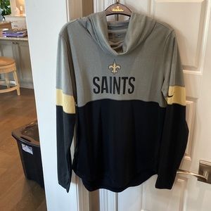 Nike Dri Fit New Orleans Saints thin pullover.  Medium